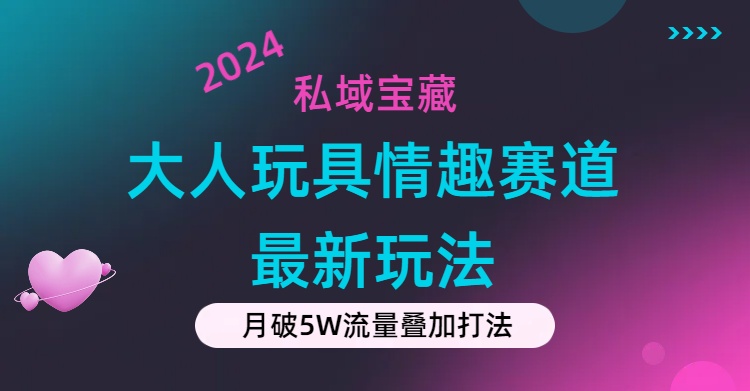 （11541期）私域宝藏：大人玩具情趣赛道合规新玩法，零投入，私域超高流量成单率高-轻创淘金网